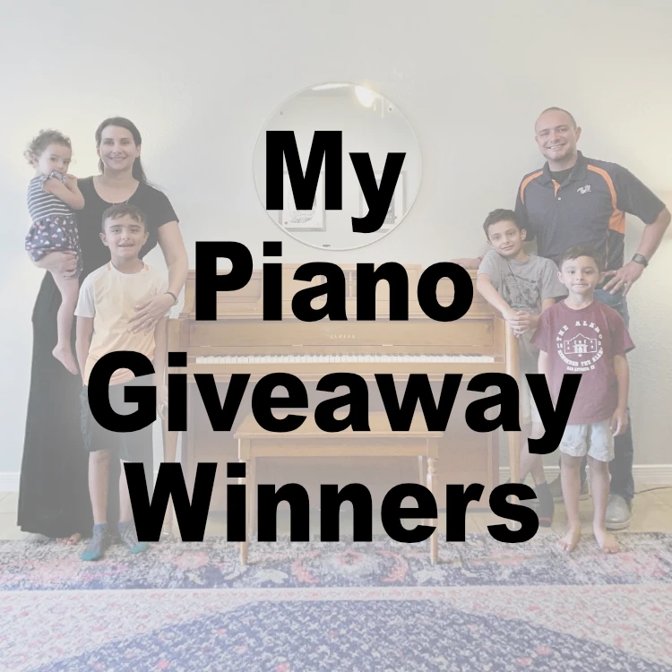 Piano Giveaway Recipients